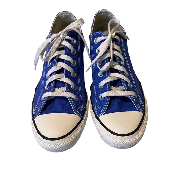 Converse All Star Men's Low Top Sneakers Blue Canvas Shoes Casual Size 8 - Picture 1 of 8